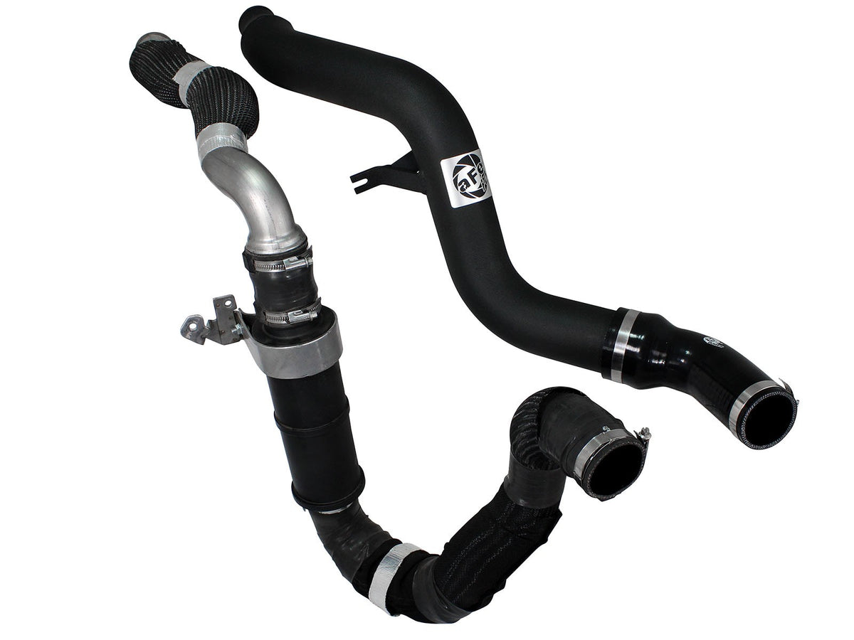 BladeRunner 3 Inch Aluminum Hot Charge Pipe Black Dodge Ram 1500 EcoDiesel 14-18 V6-3.0L (td) aFe Power