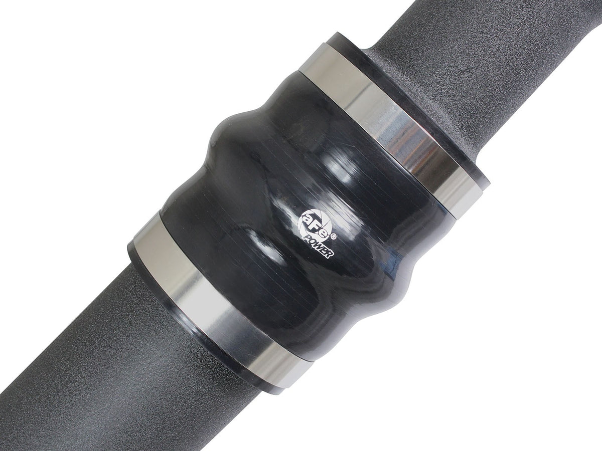 BladeRunner Aluminum Hot and Cold Charge Pipe Kit Black Ford F-150 15-19 V6-2.7L (tt) aFe Power
