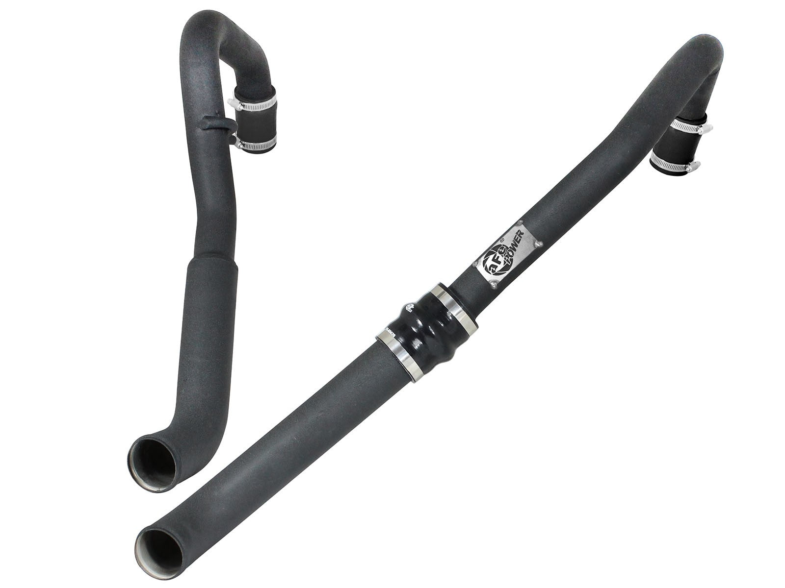 BladeRunner 3 Inch Aluminum Hot Charge Pipe Black Ford F-150 15-19 V6-2.7L (tt) aFe Power