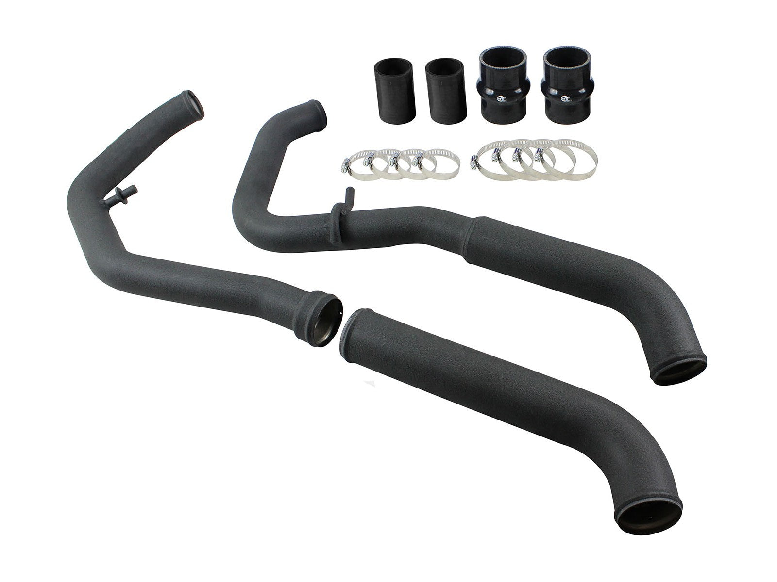 BladeRunner 3 Inch Aluminum Hot Charge Pipe Black Ford F-150 15-19 V6-2.7L (tt) aFe Power