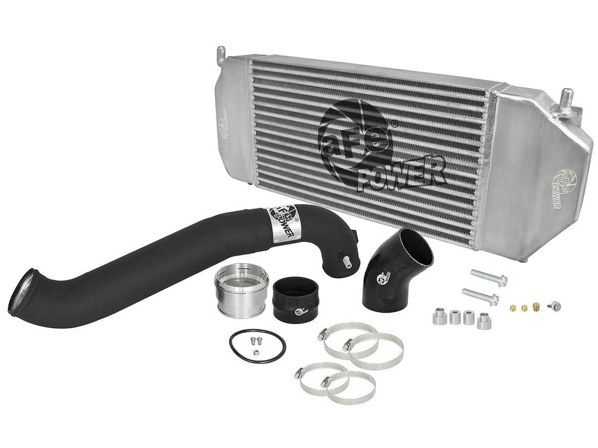 BladeRunner GT Series Intercooler Kit w/ Tubes Black Ford F-150 Raptor 17-19 V6-3.5L (tt) aFe Power