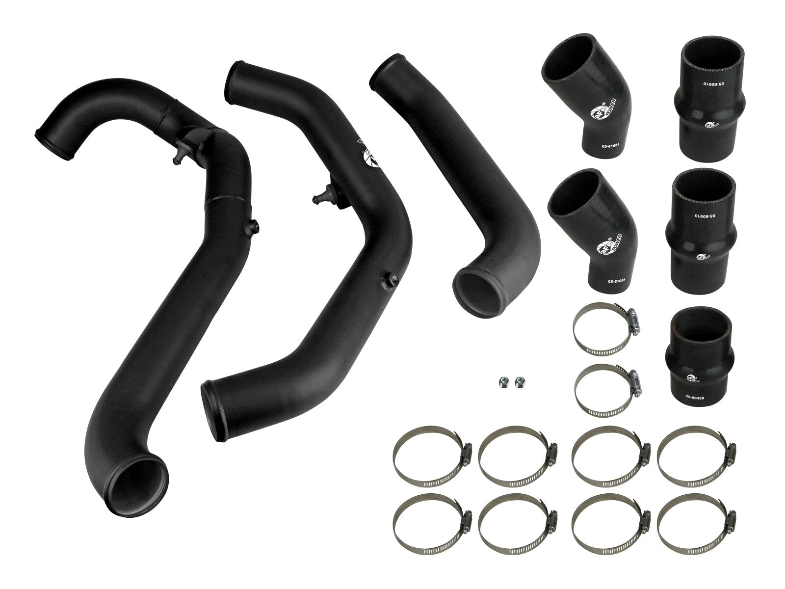 BladeRunner 2-1/2 Inch Aluminum Hot Charge Pipe Black Ford F-150 Raptor 17-20 V6-3.5L (tt) aFe Power