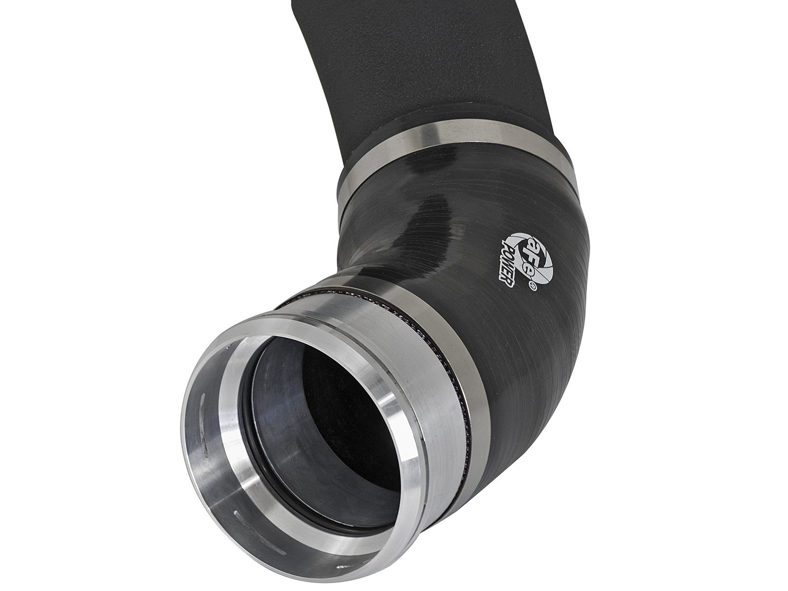 BladeRunner 3-1/2 Inch to 3 Inch Aluminum Cold Charge Pipe Black Ford F-150 Raptor 17-19 V6-3.5L (tt) aFe Power