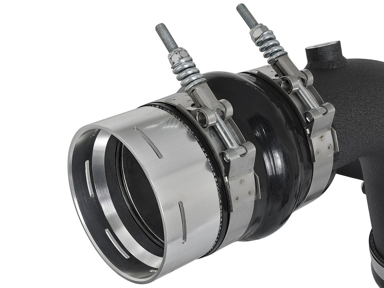 BladeRunner 3 Inch Aluminum Hot and Cold Charge Pipe Kit Black Ford Diesel Trucks 17-22 V8-6.7L (td) aFe Power
