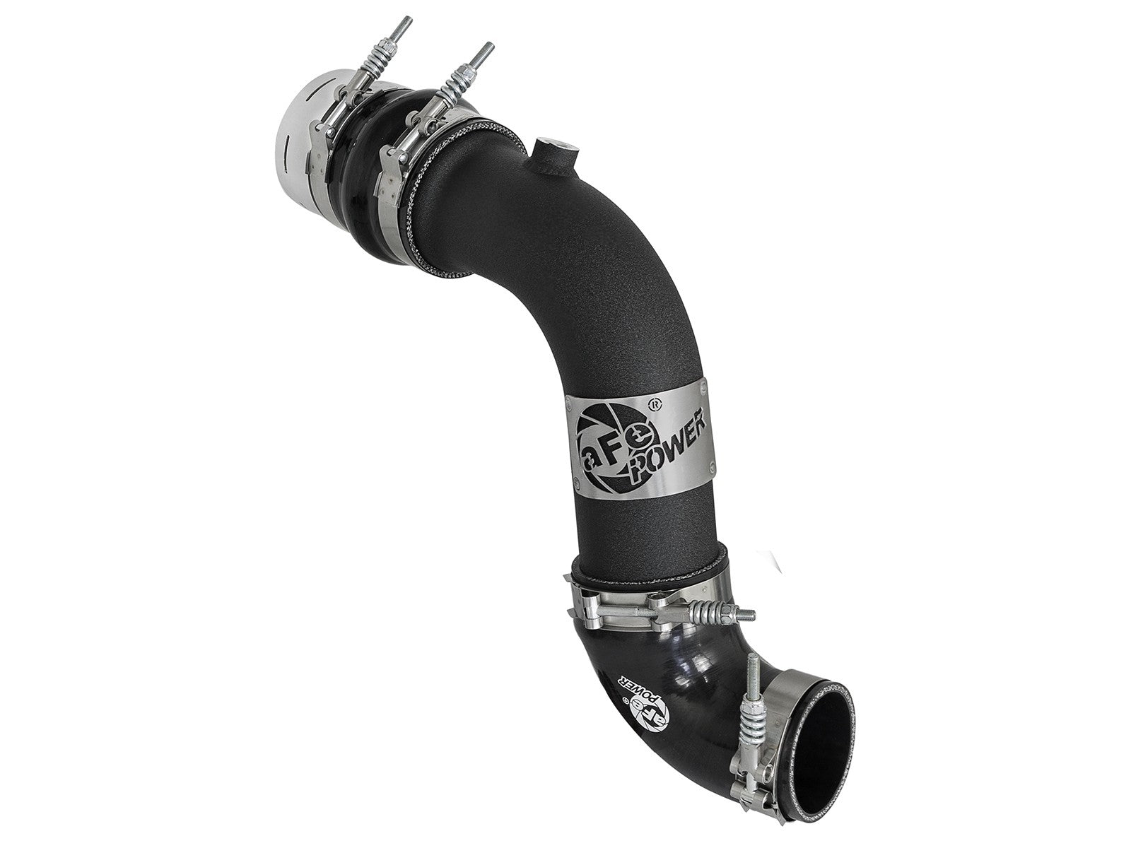 BladeRunner 3 Inch Aluminum Cold Charge Pipe Black Ford Diesel Trucks 17-22 V8-6.7L (td) aFe Power