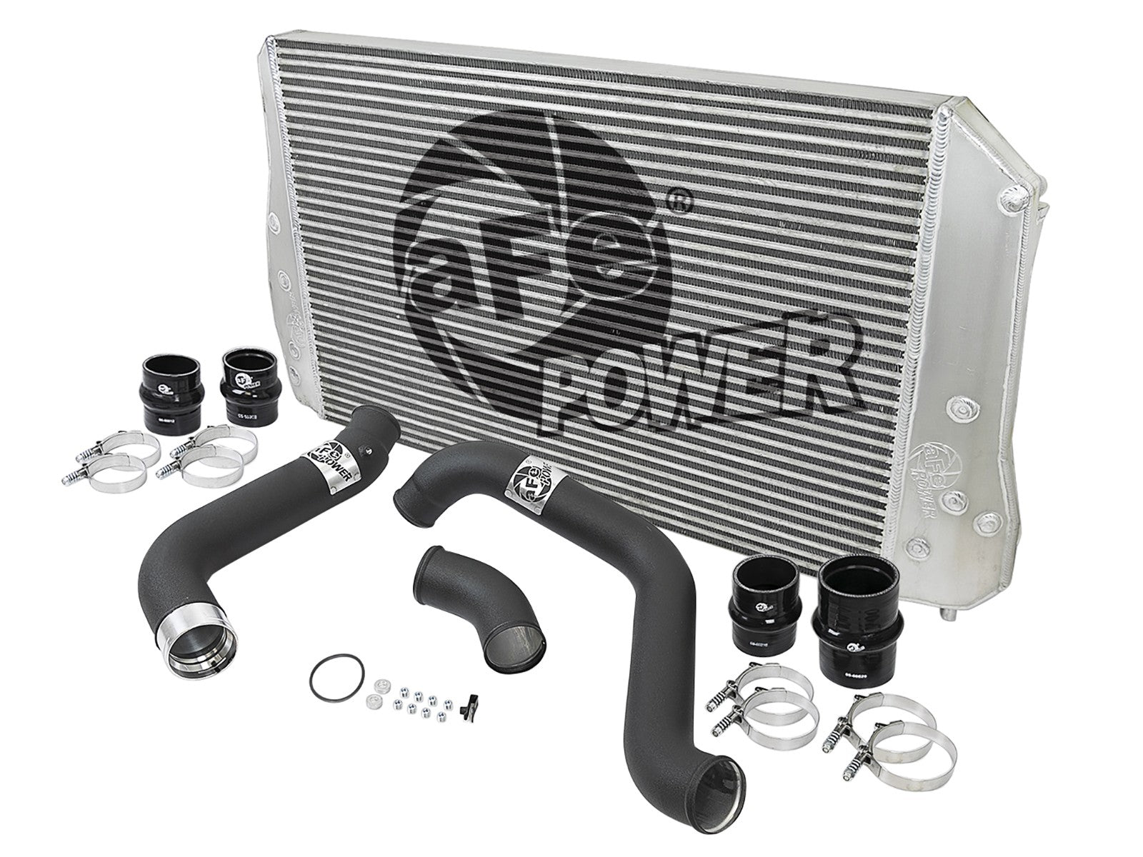 BladeRunner GT Series Intercooler Kit w/ Tubes Black GM Diesel Trucks 17-19 V8-6.6L (td) L5P aFe Power