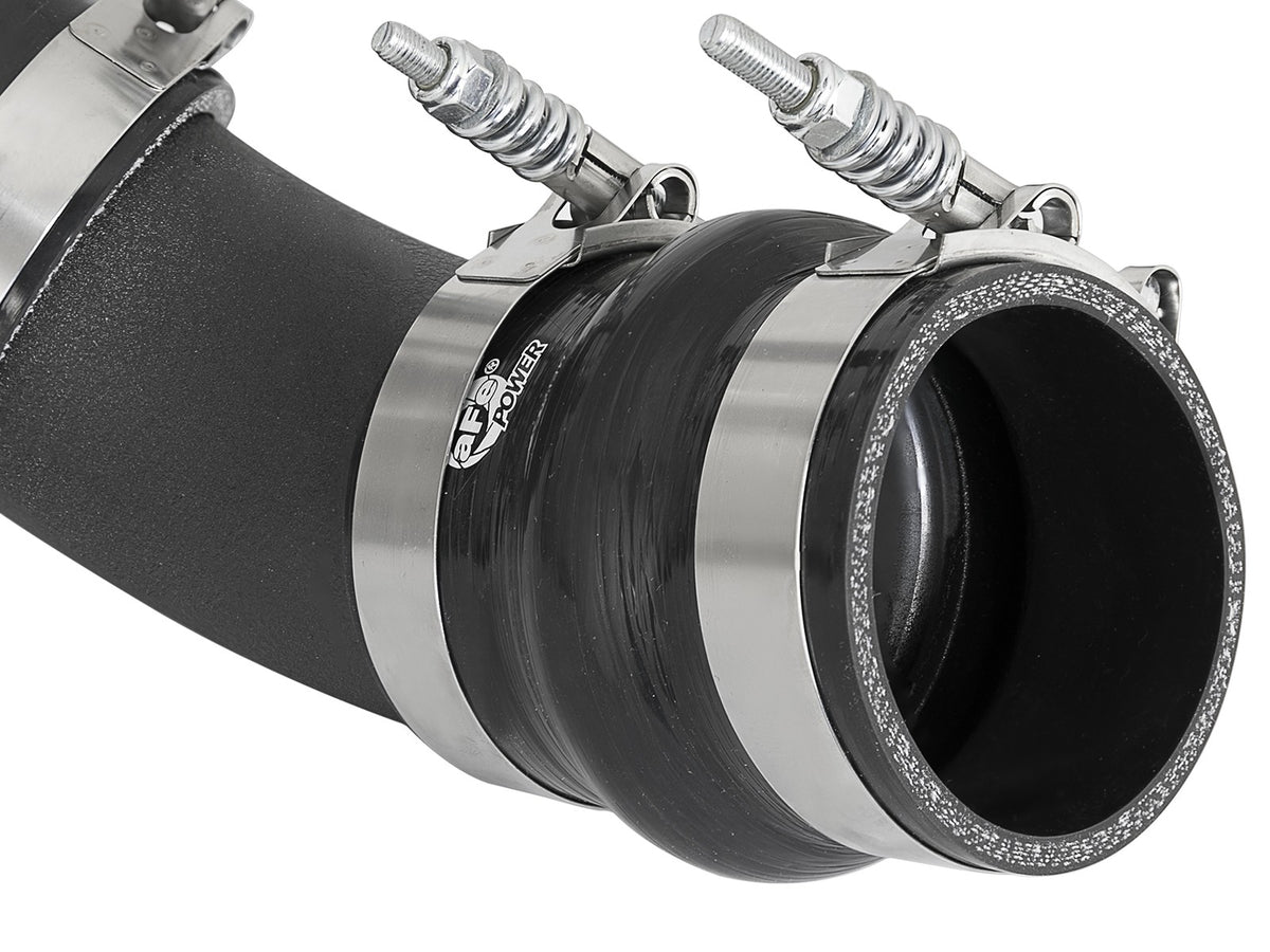 BladeRunner 3 Inch Aluminum Hot Charge Pipe Black GM Diesel Trucks 17-19 V8-6.6L (td) L5P aFe Power