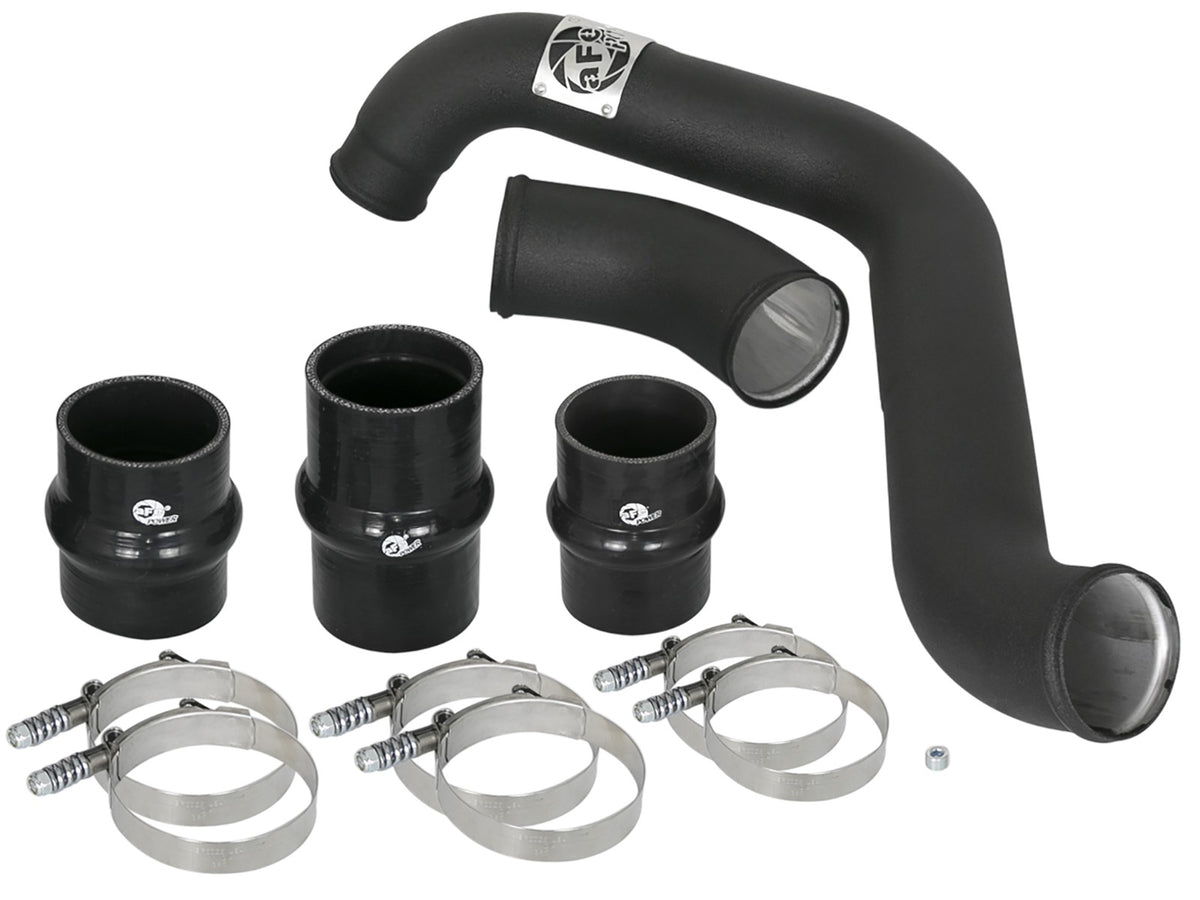 BladeRunner 3 Inch Aluminum Hot Charge Pipe Black GM Diesel Trucks 17-19 V8-6.6L (td) L5P aFe Power