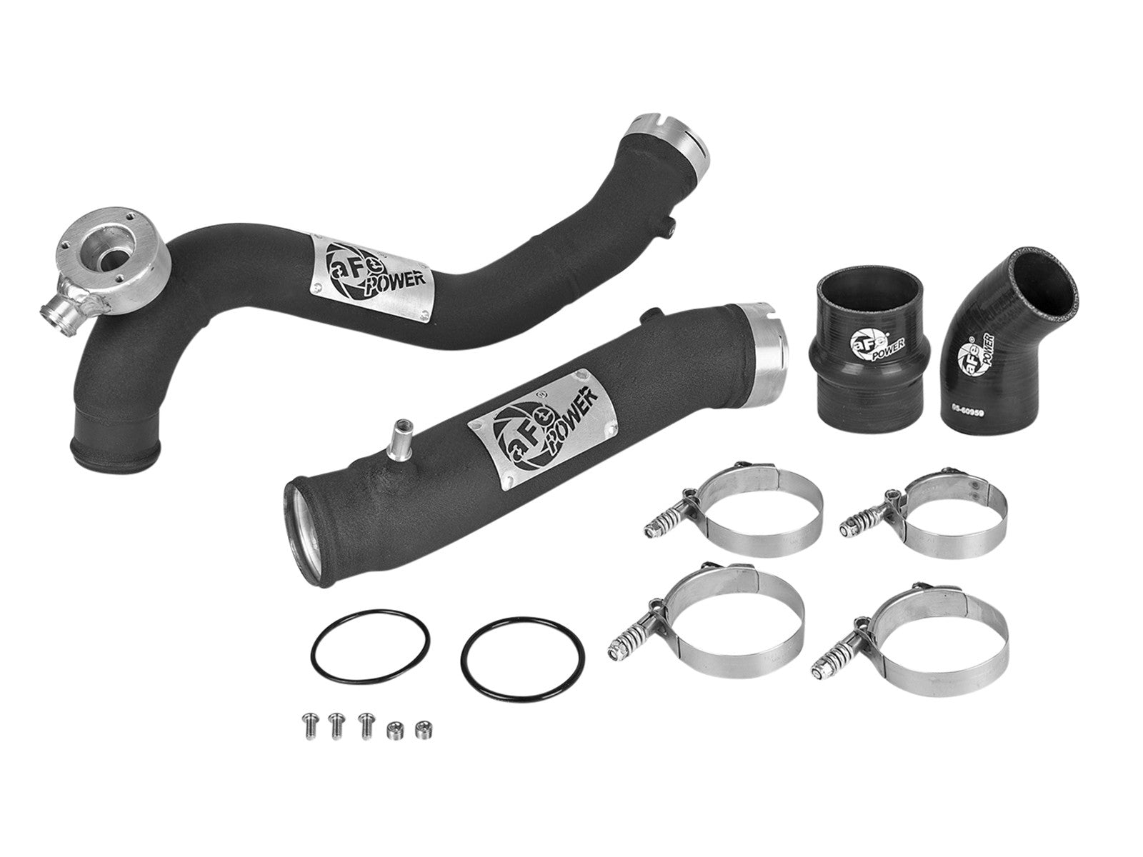 BladeRunner 3 Inch Aluminum Hot and Cold Charge Pipe Kit Black Ford Ranger 19-23 L4-2.3L (t) aFe Power