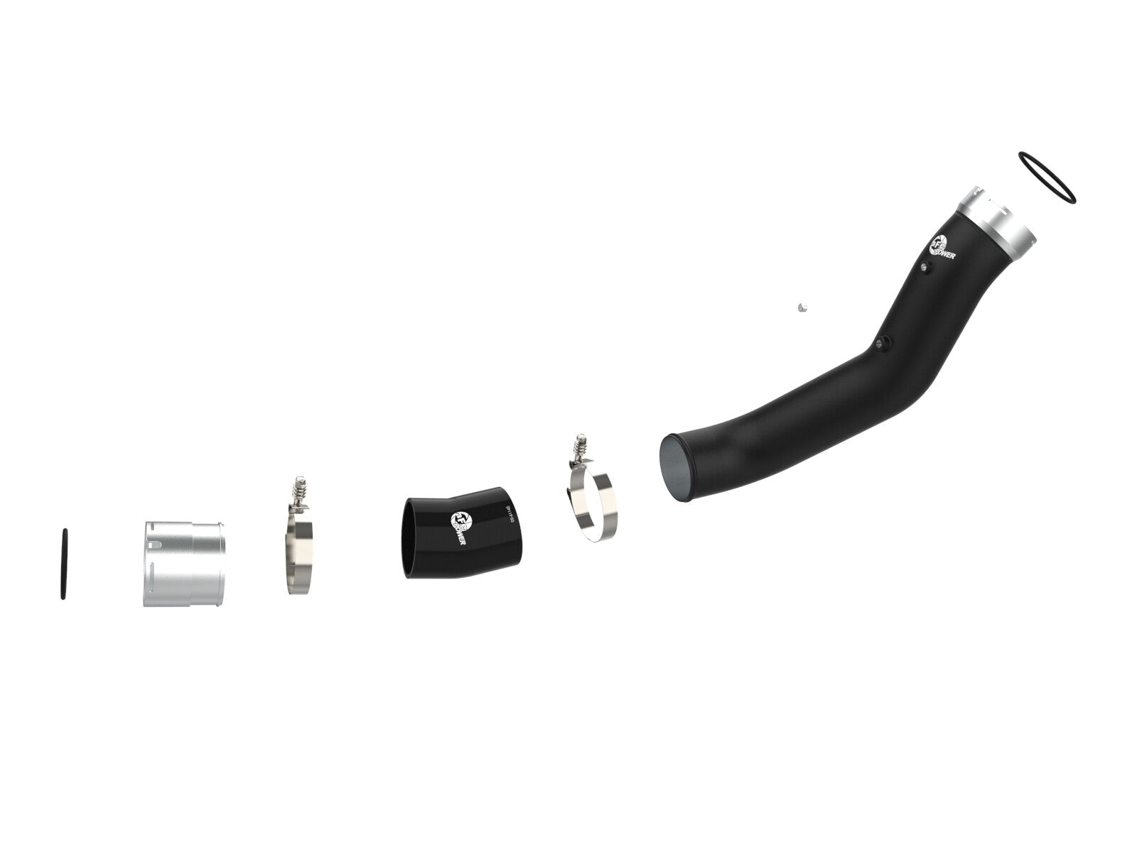 BladeRunner 3-1/2 Inch Aluminum Cold Charge Pipe Black GM Diesel Trucks 20-23 V8-6.6L (td) aFe Power