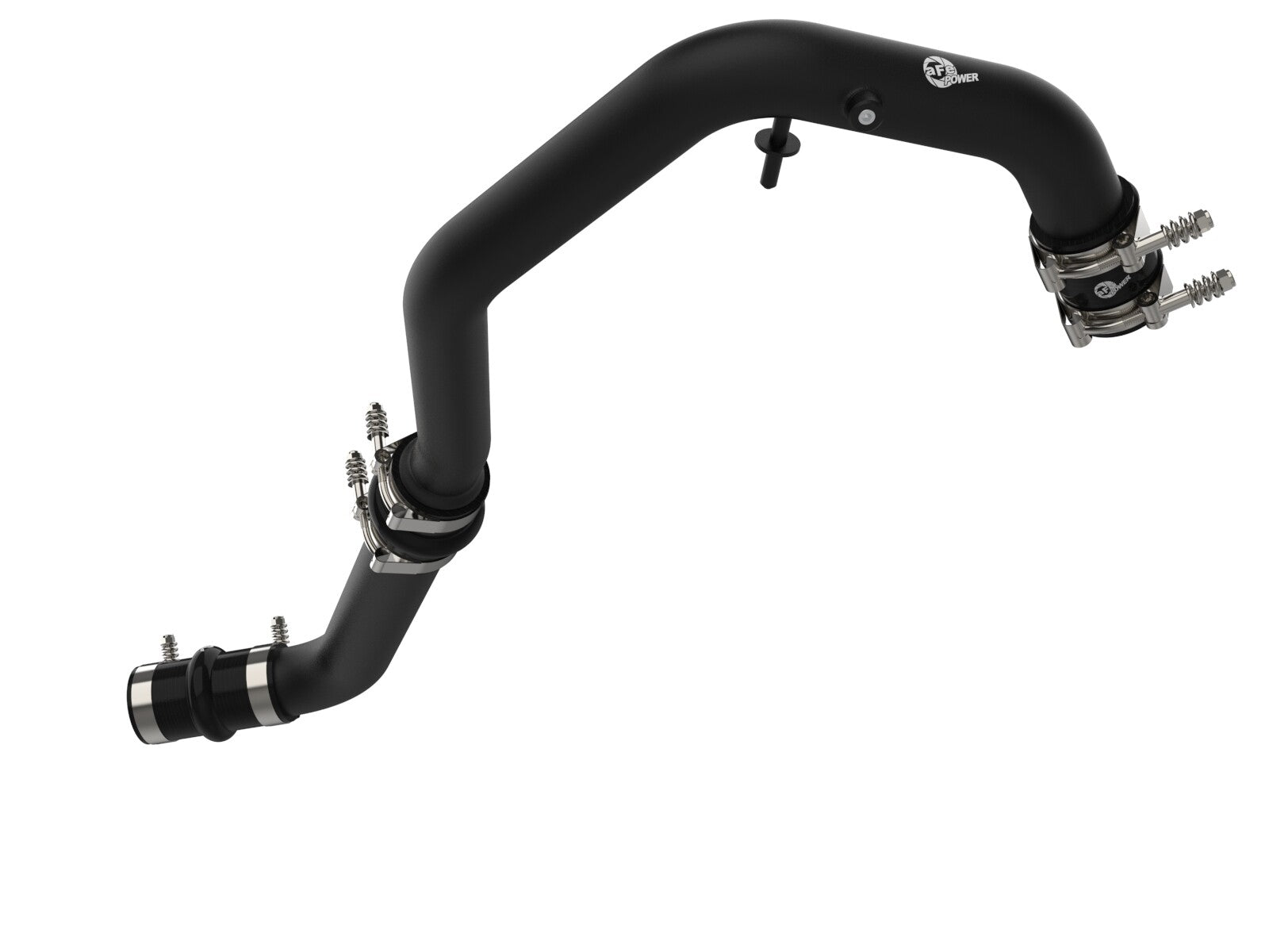 BladeRunner 2 Inch to 2-1/2 Inch Aluminum Hot Charge Pipe Black Ford F-150 21-24 V6-2.7L (tt) aFe Power