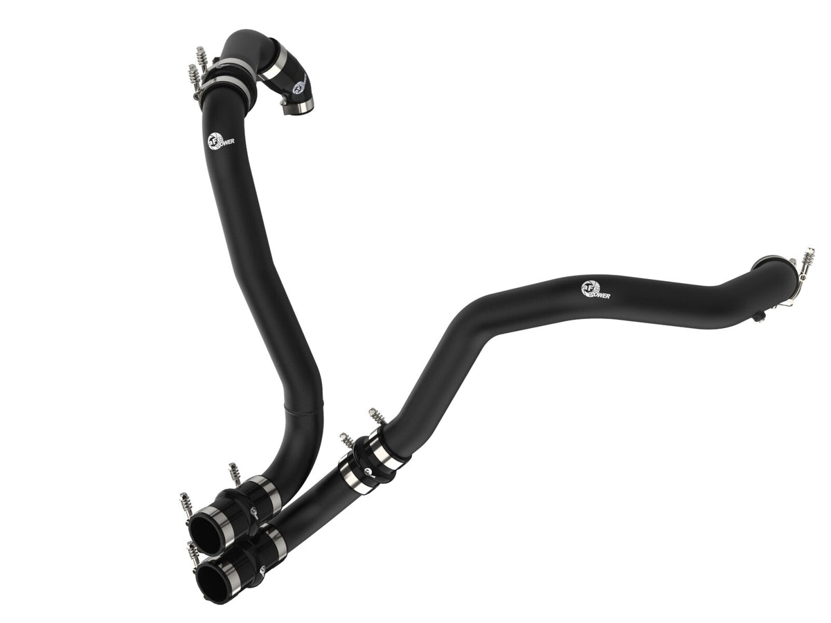 BladeRunner 3 Inch Aluminum Hot and Cold Charge Pipe Kit Black Ford F-150/Raptor 21-26 V6-3.5L (tt) aFe Power
