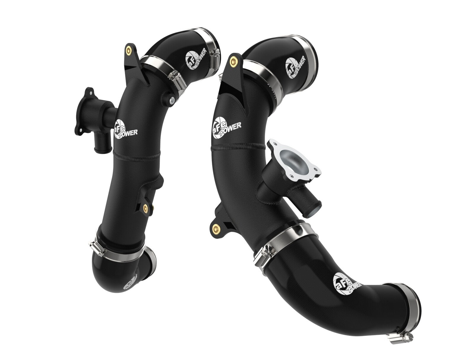 BladeRunner 2-1/2 Inch Aluminum Hot Charge Pipe Black Toyota Tundra 22-26 V6-3.4L (tt) aFe Power