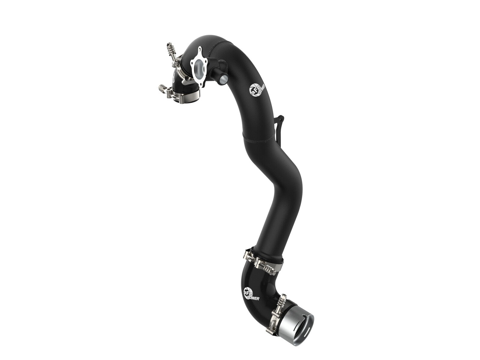 BladeRunner 3 Inch Aluminum Hot Charge Pipe Black Ford Bronco 21-24/Ranger 2024 L4-2.3L (t) aFe Power