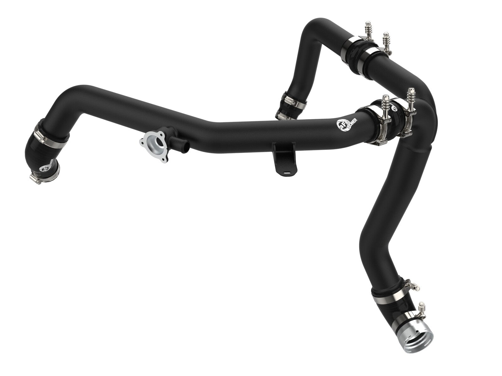 BladeRunner 2-1/4 Inch & 2-1/2 Inch Aluminum Hot Charge Pipe Black Ford Bronco 21-26 V6-2.7L (tt) aFe Power