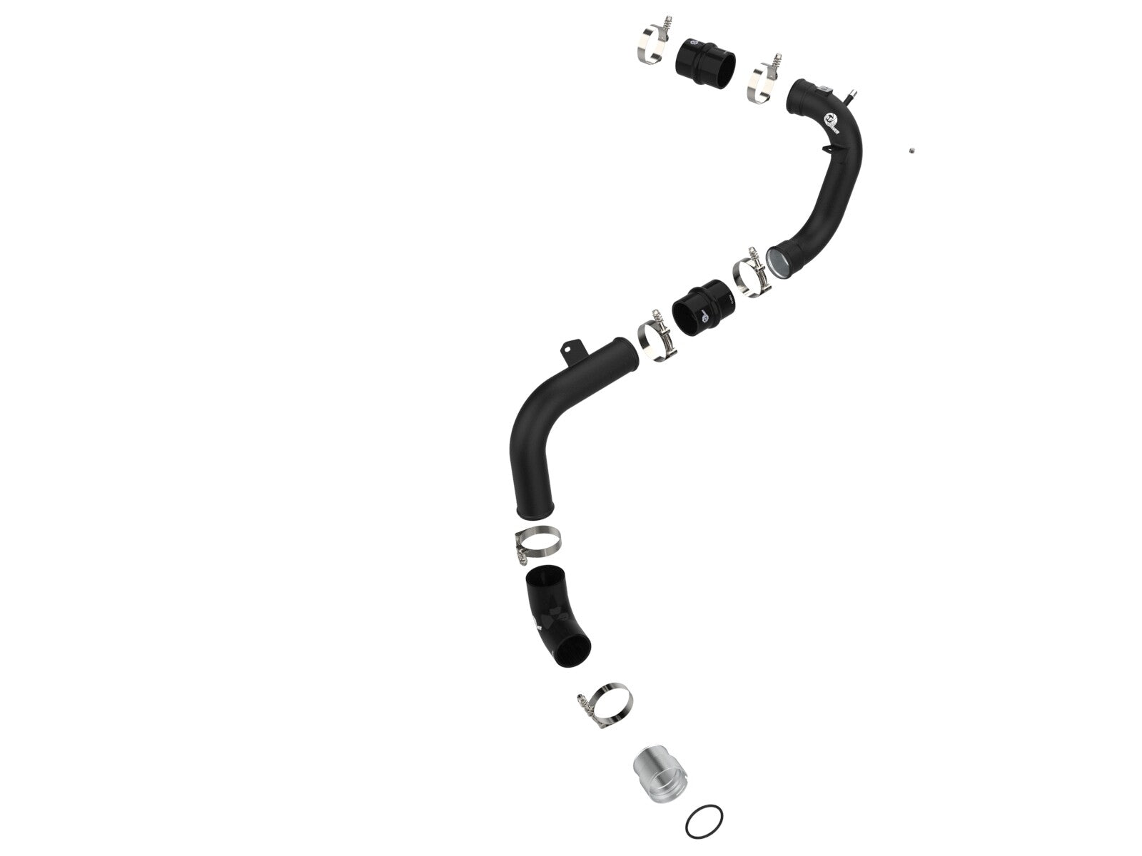 BladeRunner 2-3/4 Inch Aluminum Cold Charge Pipe Black Ford Bronco 21-26 V6-2.7L (tt) aFe Power