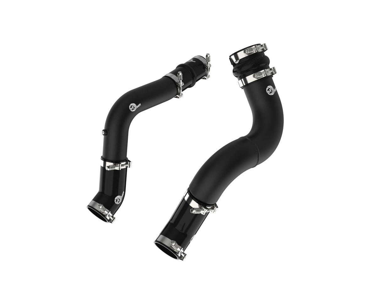 BladeRunner Aluminum Hot and Cold Charge Pipe Kit Black Ram Diesel Trucks 19-23 L6-6.7L (td) aFe Power