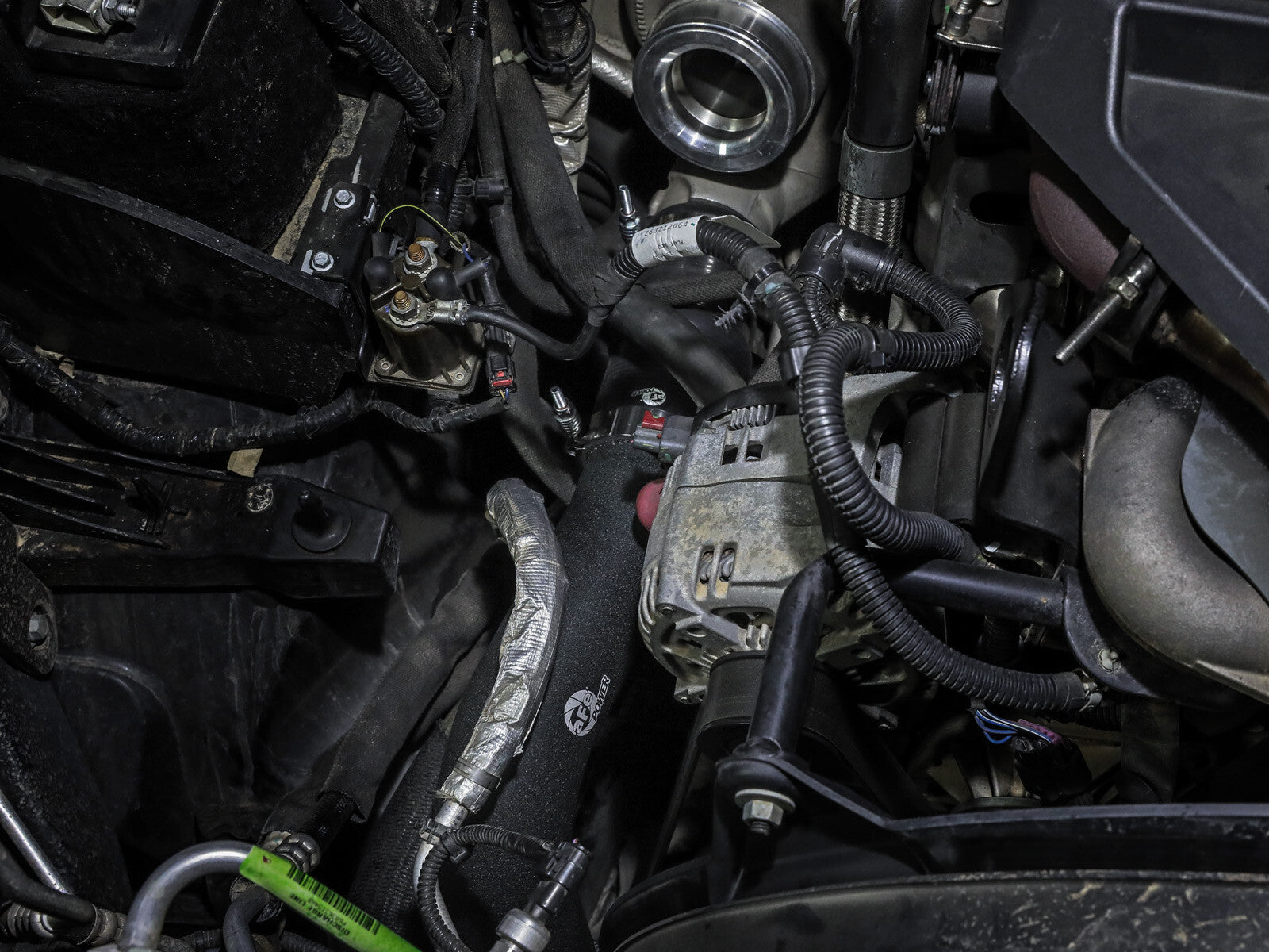 BladeRunner Aluminum Hot and Cold Charge Pipe Kit Black Ram Diesel Trucks 19-23 L6-6.7L (td) aFe Power