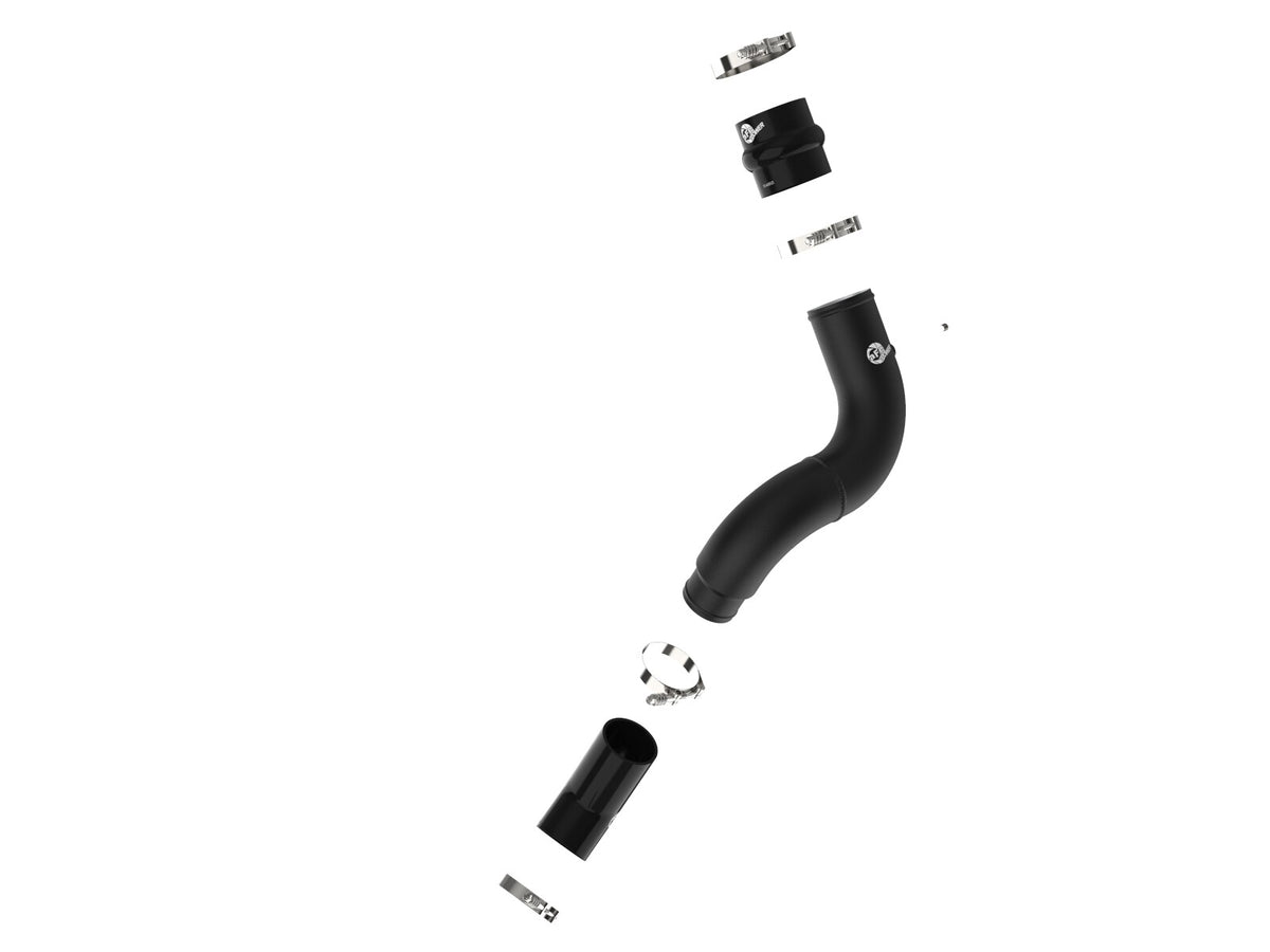 BladeRunner 3-1/2 Inch Aluminum Cold Charge Pipe Black Ram Diesel Trucks 19-23 L6-6.7L (td) aFe Power