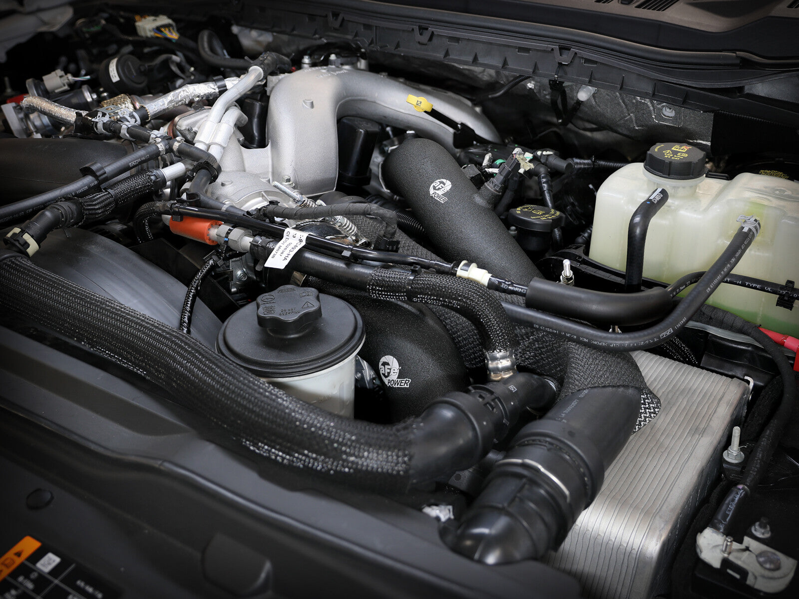 BladeRunner Aluminum Hot and Cold Charge Pipe Kit Ford Diesel Trucks 23-26 V8-6.7L (td) High Output aFe Power