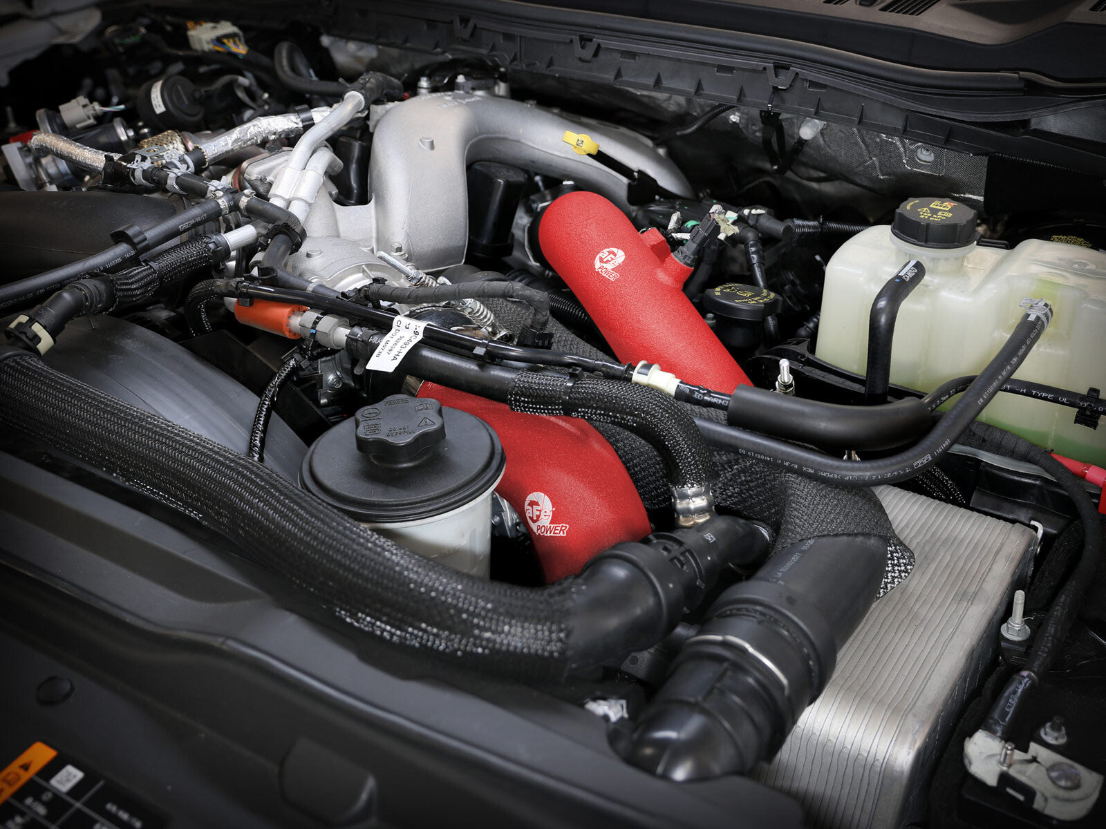 BladeRunner Aluminum Hot and Cold Charge Pipe Kit Ford Diesel Trucks 23-26 V8-6.7L (td) High Output aFe Power