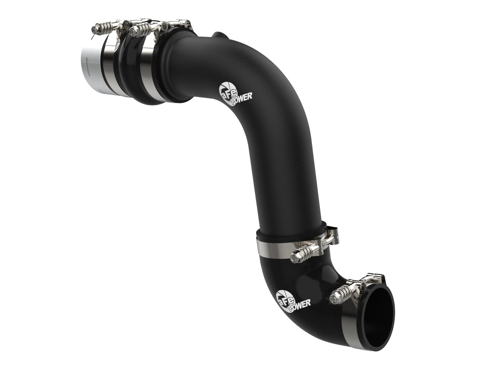 BladeRunner 3 Inch Aluminum Cold Charge Pipe Black Ford Diesel Trucks 23-26 V8-6.7L (td) aFe Power