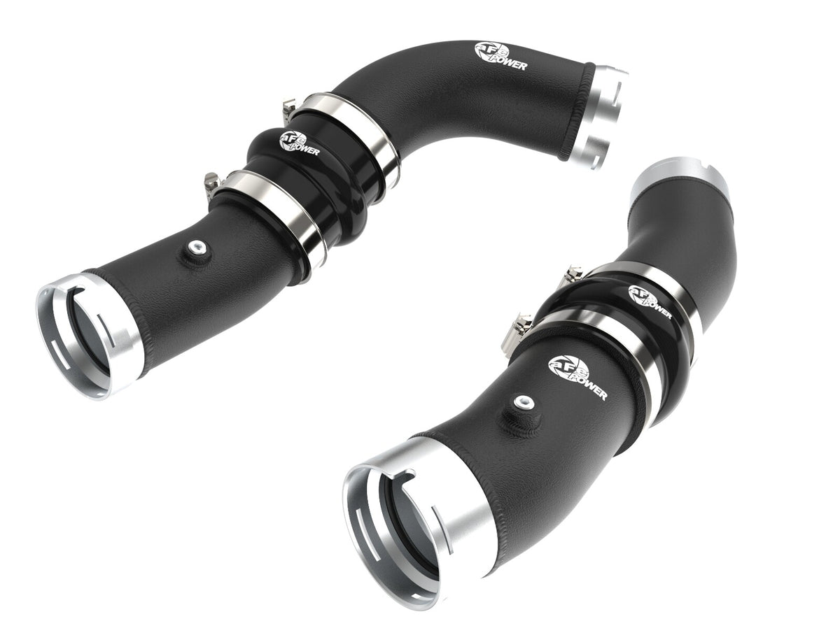 BladeRunner Aluminum Hot and Cold Charge Pipe Kit Black Toyota Tacoma 24-26 L4-2.4L (t) aFe Power
