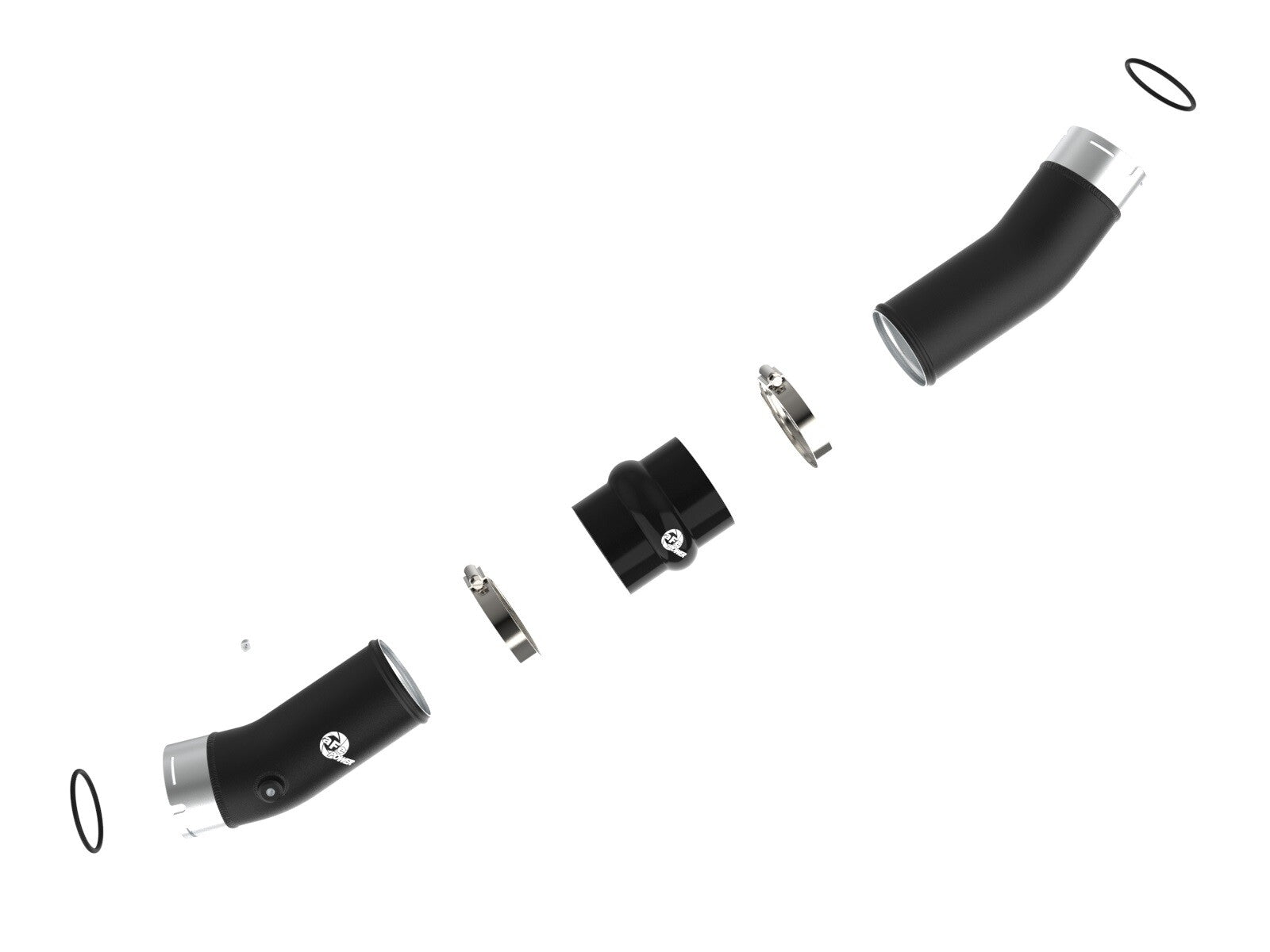 BladeRunner 3 Inch Aluminum Cold Charge Pipe Black Toyota Tacoma 24-26 L4-2.4L (t) aFe Power