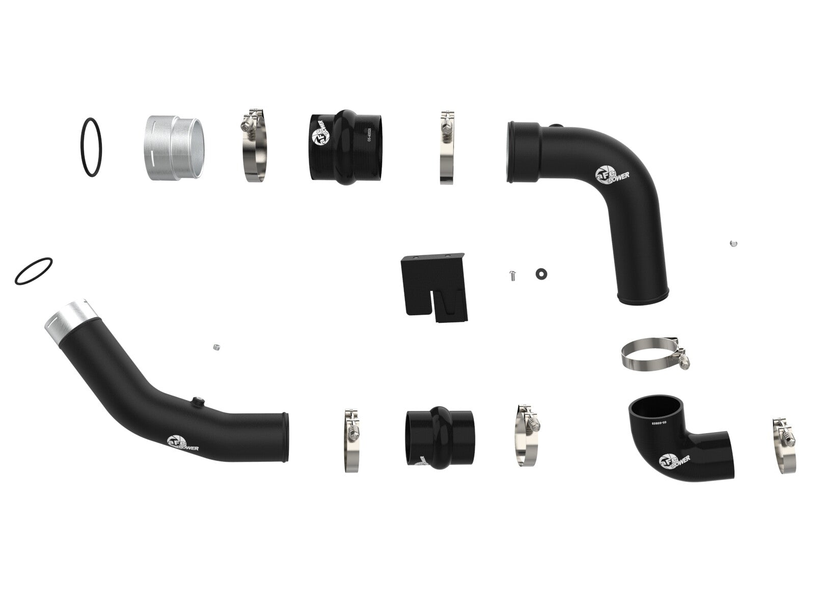 BladeRunner Aluminum Hot and Cold Charge Pipe Kit Ford Diesel Trucks 23-26 V8-6.7L (td) aFe Power
