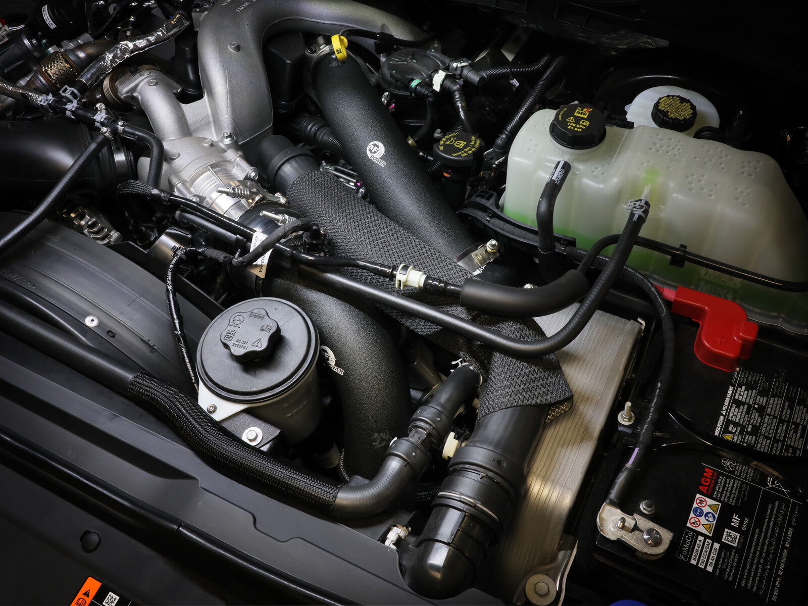 BladeRunner Aluminum Hot and Cold Charge Pipe Kit Ford Diesel Trucks 23-26 V8-6.7L (td) aFe Power
