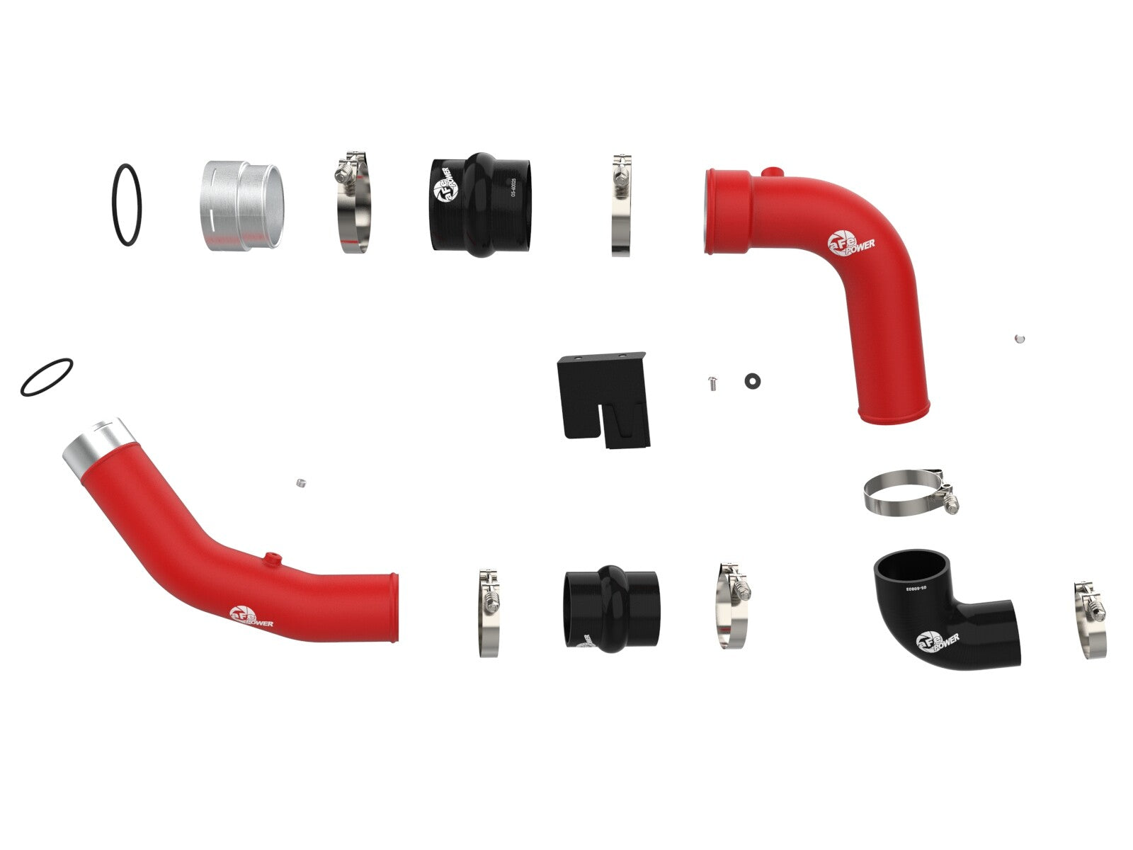 BladeRunner Aluminum Hot and Cold Charge Pipe Kit Ford Diesel Trucks 23-26 V8-6.7L (td) aFe Power