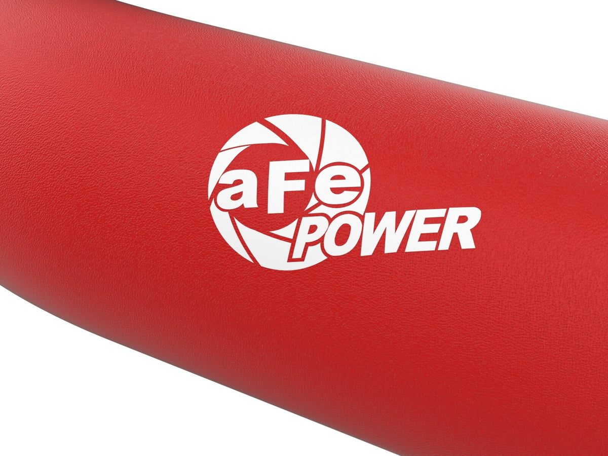BladeRunner Aluminum Hot and Cold Charge Pipe Kit Red Ford Diesel Trucks 23-26 V8-6.7L (td) aFe Power