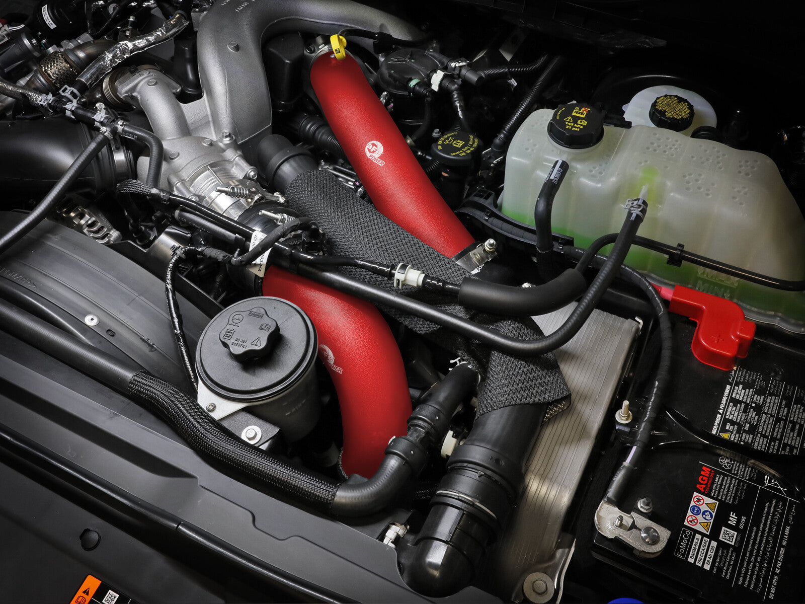 BladeRunner Aluminum Hot and Cold Charge Pipe Kit Ford Diesel Trucks 23-26 V8-6.7L (td) aFe Power