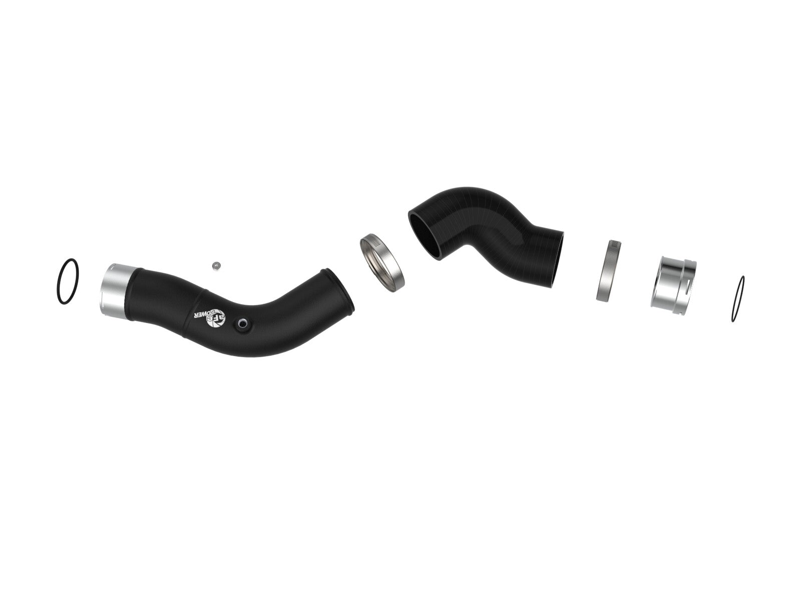 BladeRunner 2-1/2 Inch Aluminum Hot Charge Pipe Black GM Colorado/Canyon 23-26 L4-2.7L (t) aFe Power