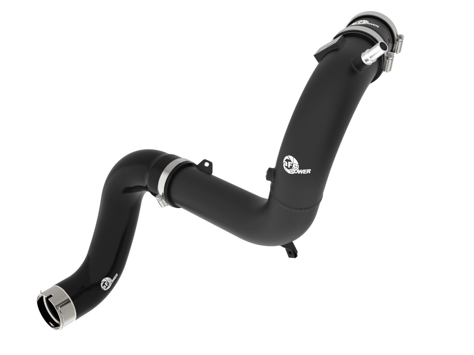 BladeRunner 3 Inch Aluminum Cold Charge Pipe Black Ford Bronco Raptor 22-26/Ranger Raptor 24-26 V6-3.0L (tt) aFe Power