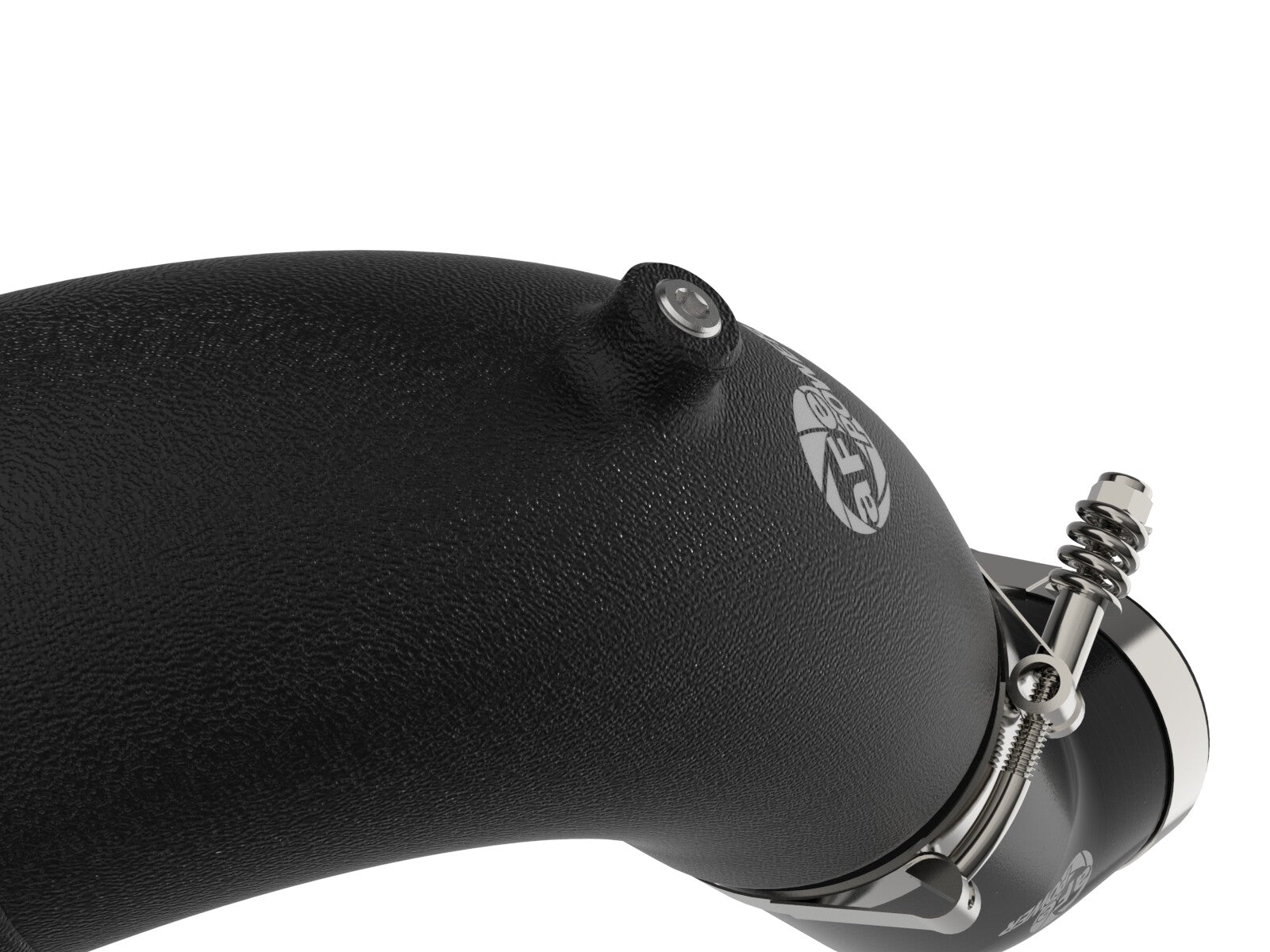 BladeRunner 2-1/2 Inch to 3 Inch Aluminum Cold-Side Charge Pipe Black Ram Diesel Trucks 25-26 L6-6.7L (td) aFe Power