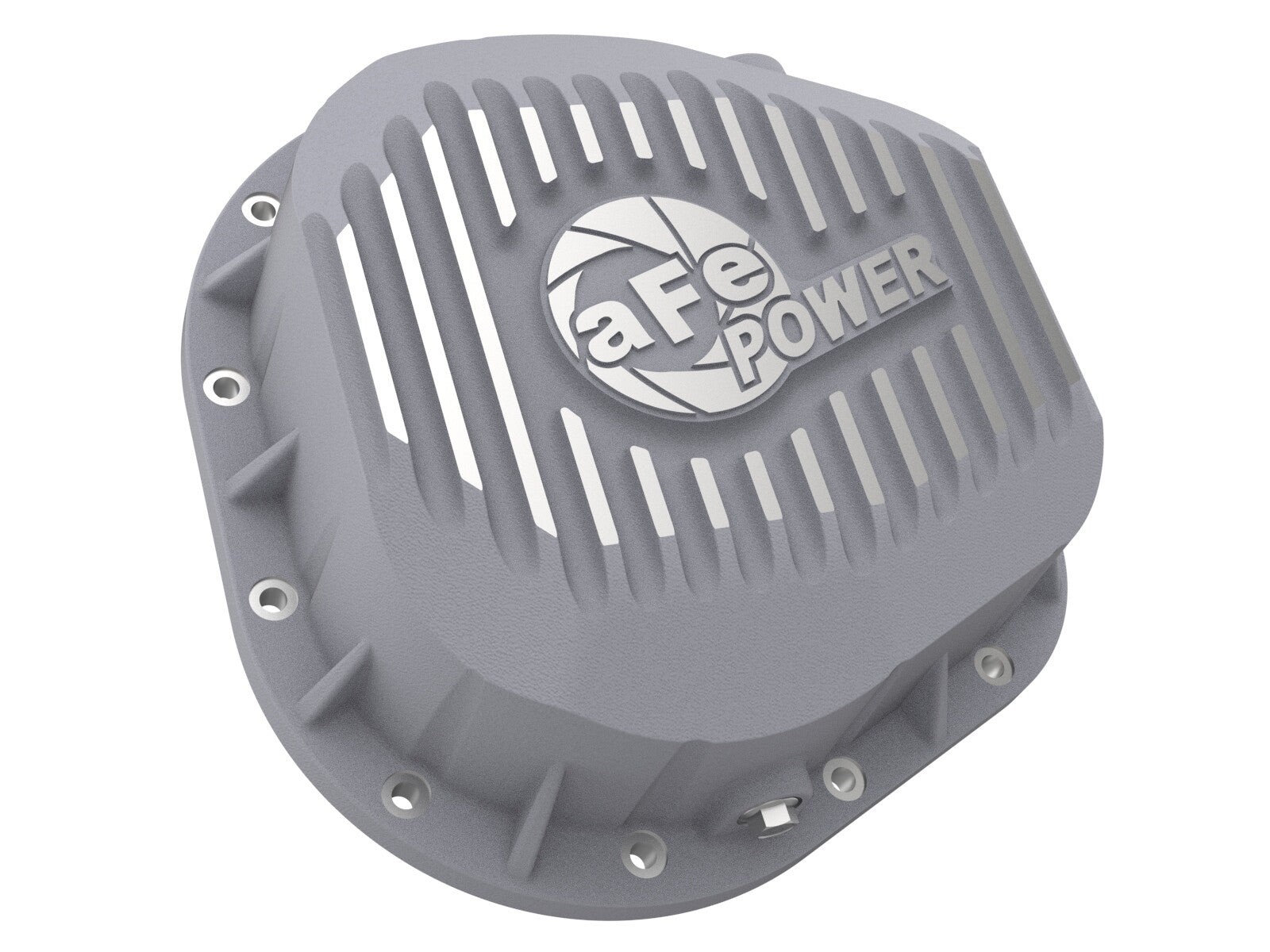 Street Series Rear Differential Cover Raw w/ Machined Fins Ford F-250/F-350/Excursion 86-26 V8 (td) (10.25/10.50-12) aFe Power