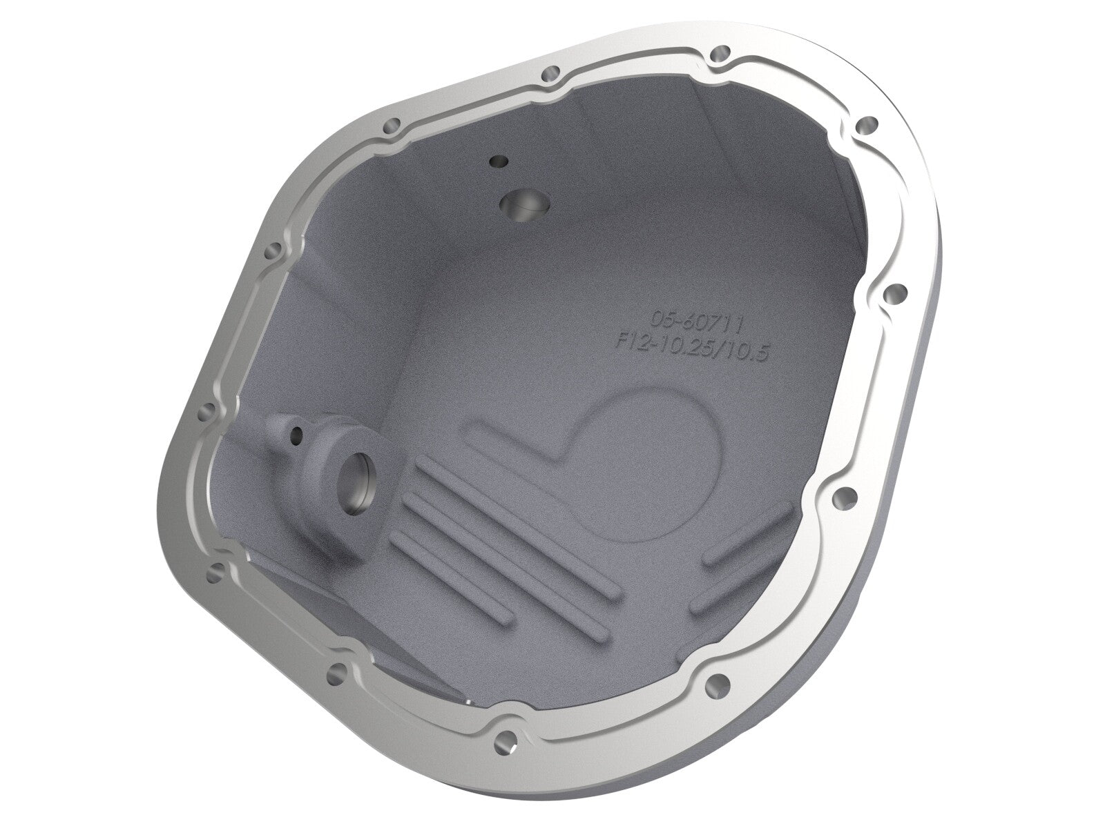 Street Series Rear Differential Cover Raw w/ Machined Fins Ford F-250/F-350/Excursion 86-26 V8 (td) (10.25/10.50-12) aFe Power