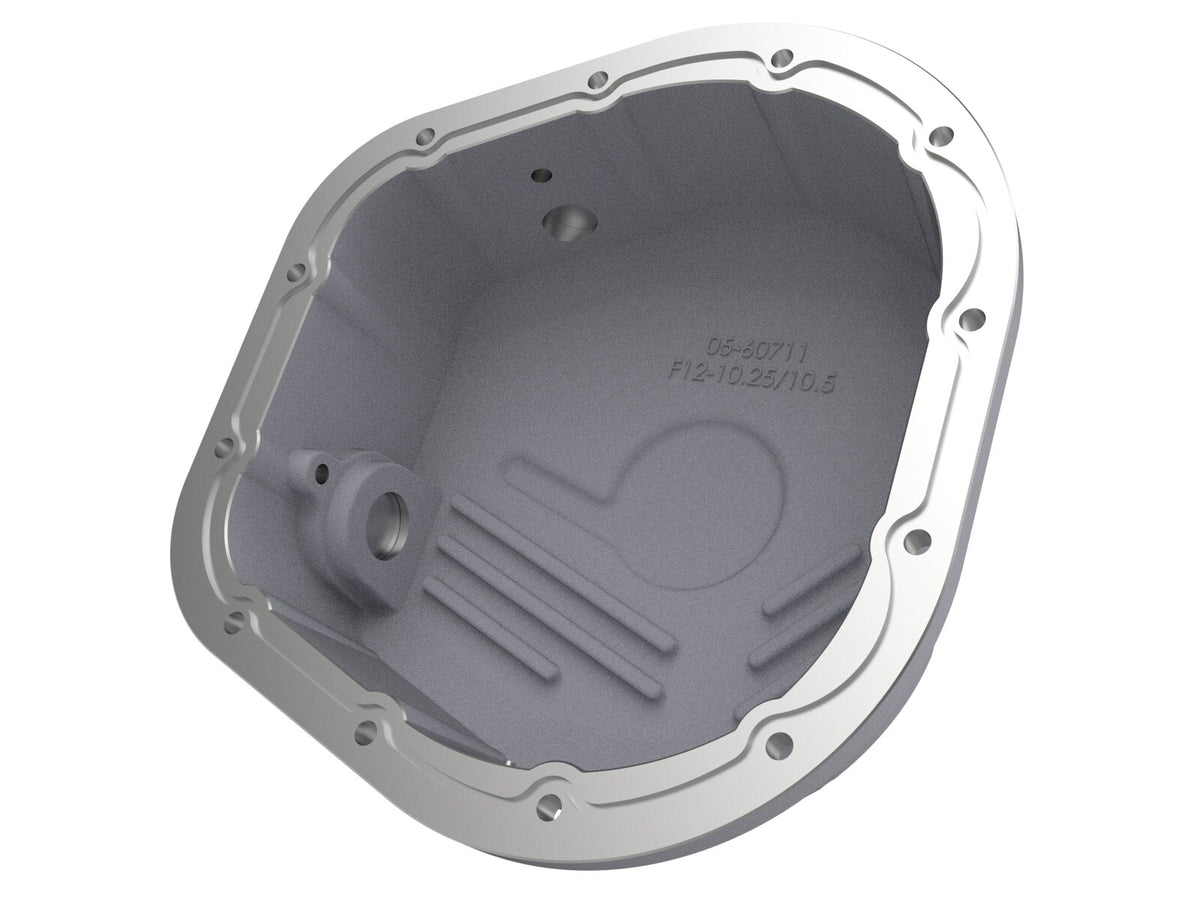 Street Series Rear Differential Cover Raw w/ Machined Fins Ford F-250/F-350/Excursion 86-26 V8 (td) (10.25/10.50-12) aFe Power