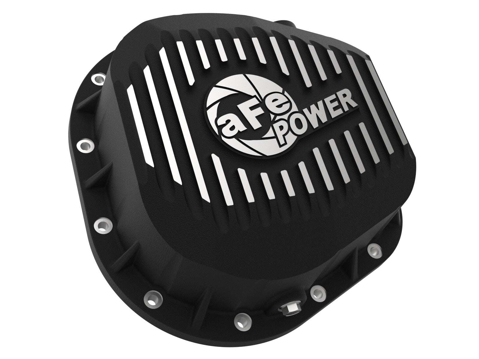 Pro Series Differential Cover Black w/ Machined Fins Ford F-250/F-350/Excursion 86-26 V8 (td) (10.25/10.50-12) aFe Power