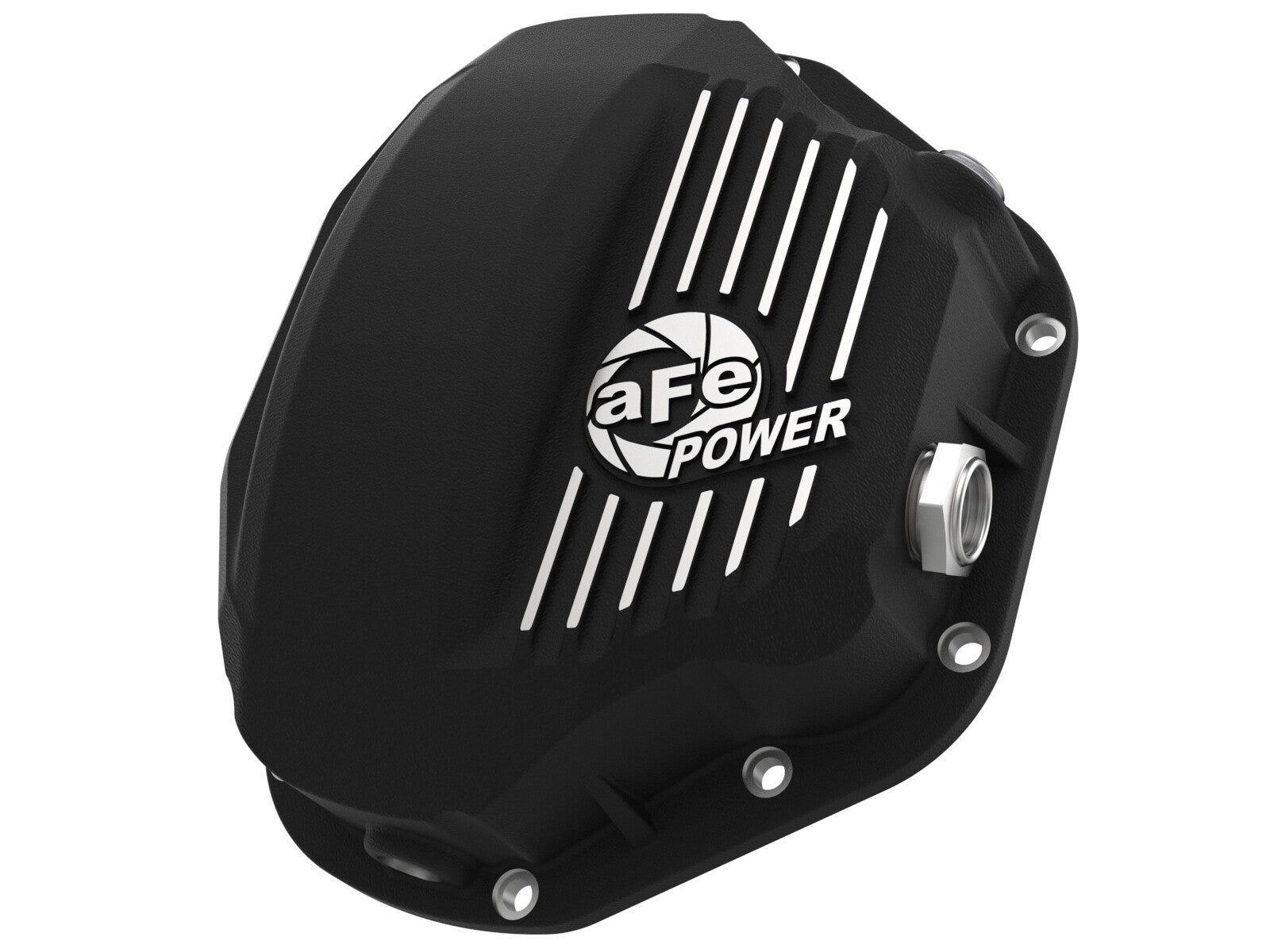 Pro Series Rear Differential Cover Black w/ Machined Fins Dodge Diesel Trucks 94-02 / Ford Diesel Trucks 99-07 aFe Power