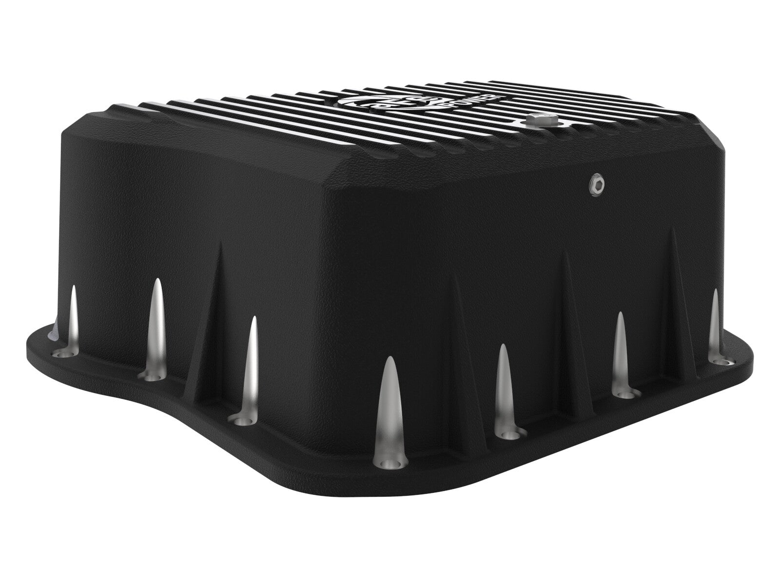 Pro Series Transmission Pan Black w/ Machined Fins Dodge Diesel Trucks 94-07 L6-5.9L (td) aFe Power