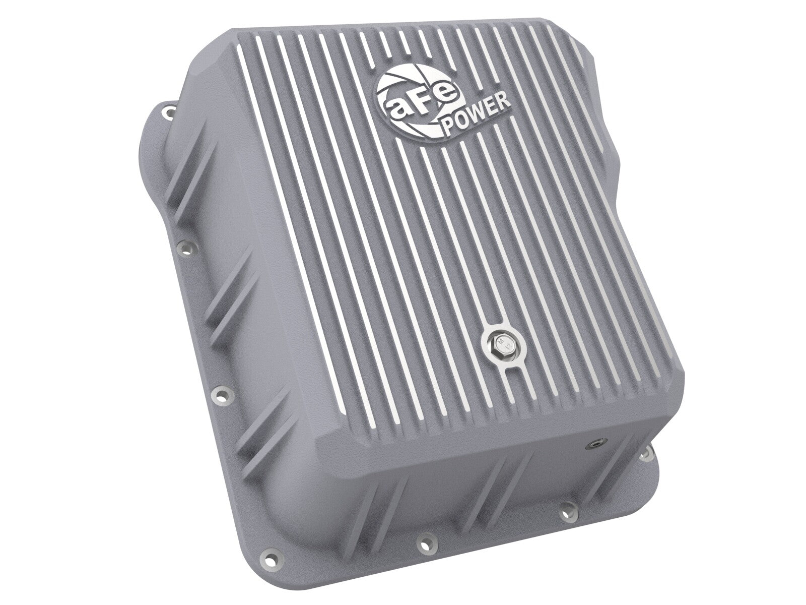 Street Series Transmission Pan Raw w/ Machined Fins GM Diesel Trucks 01-19 V8-6.6L (td) LB7/Lly/Lbz/Lmm/Lml/L5P aFe Power