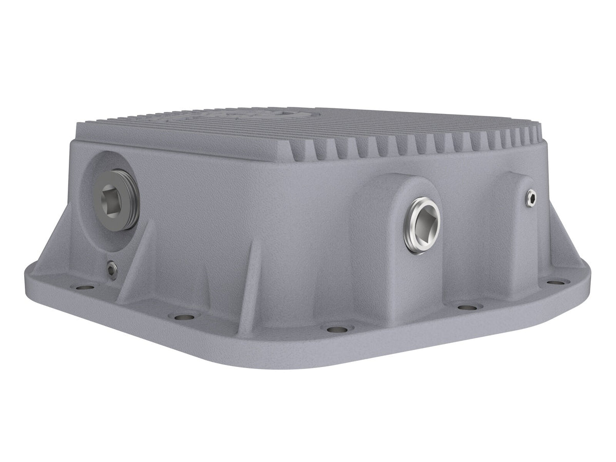 Street Series Rear Differential Cover Raw w/ Machined Fins Ford F-150 97-23 (9.75-12) aFe Power