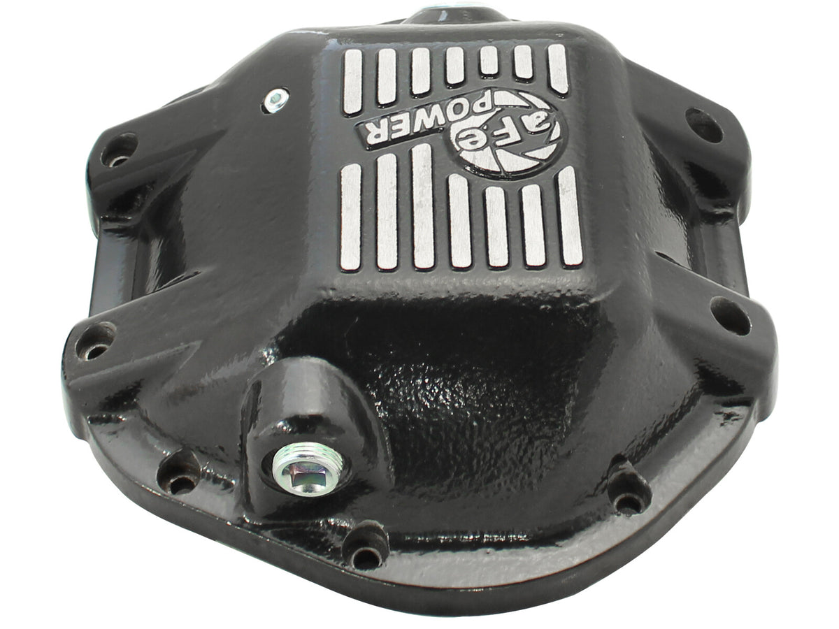 Pro Series Rear Differential Cover Black w/ Machined Fins Jeep Wrangler (TJ/JK) 97-18 Dana 44 aFe Power