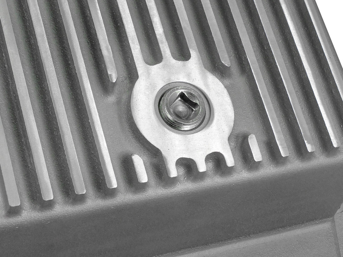 Street Series Transmission Pan Black w/ Machined Fins Ford F-150 Trucks 09-20 (6R80 Transmission) aFe Power