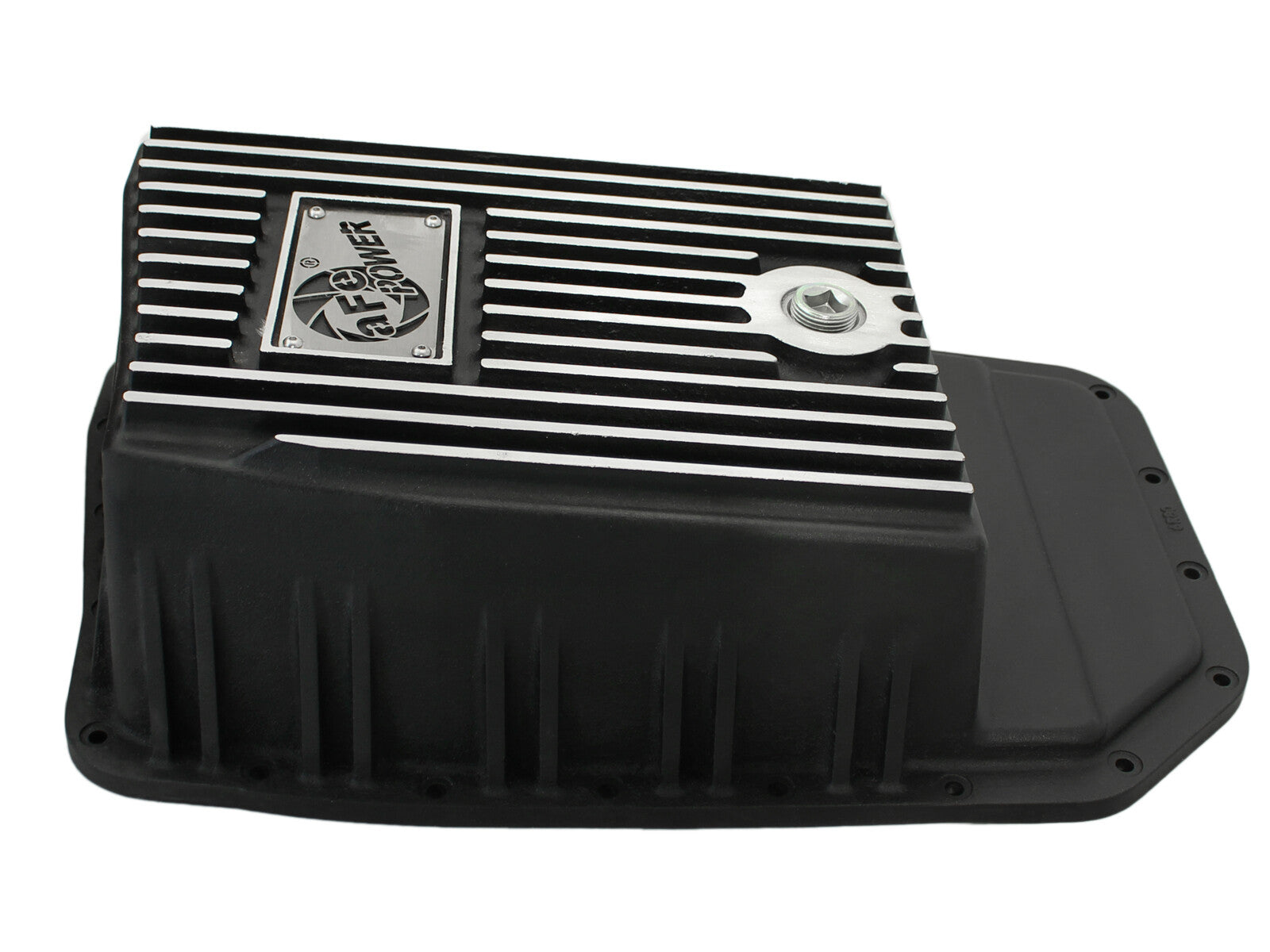 Pro Series Transmission Pan Black w/ Machined Fins Ford F-150 Trucks 09-20 (6R80 Transmission) aFe Power