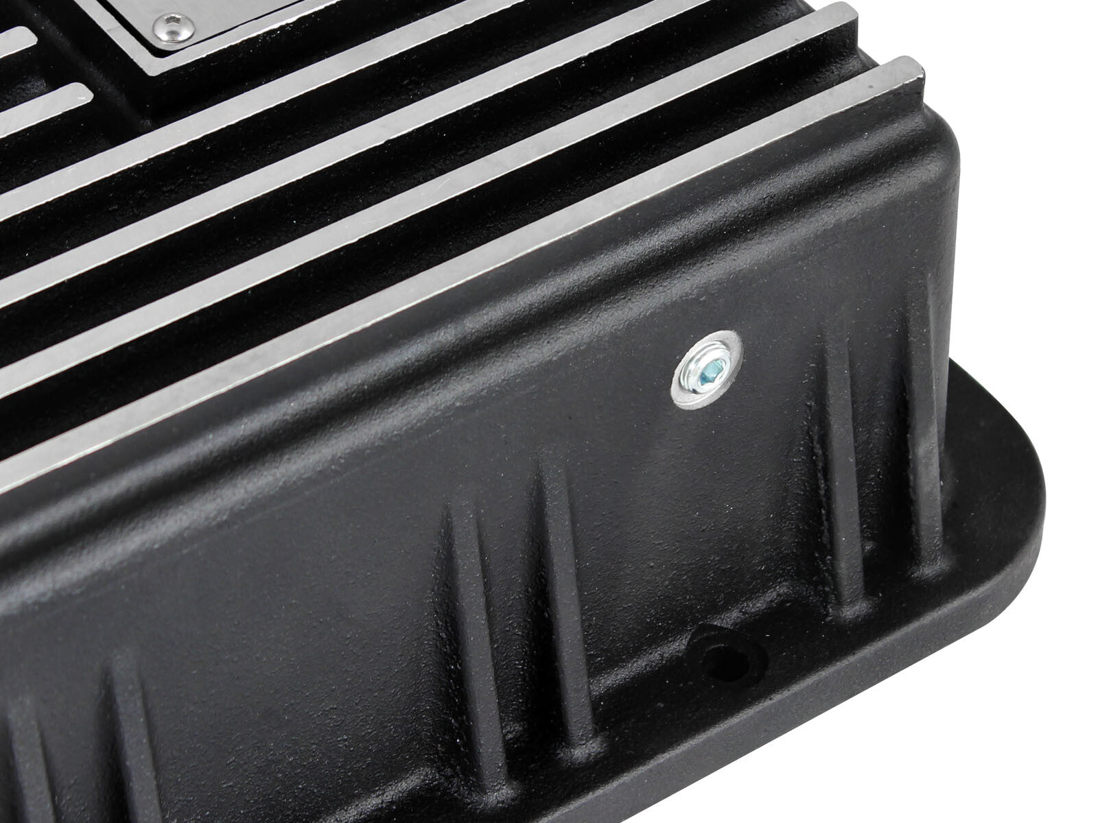 Pro Series Transmission Pan Black w/ Machined Fins Ford Trucks 93-08 aFe Power