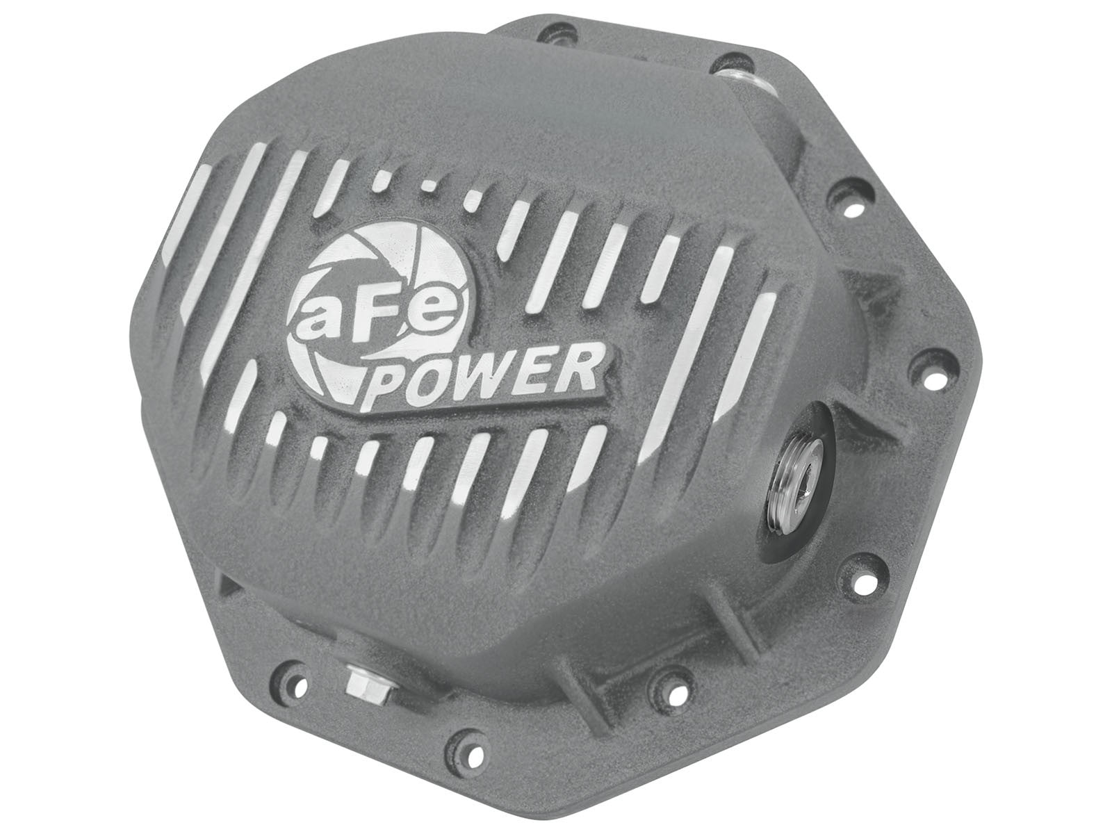 Street Series Rear Differential Cover Raw w/ Machined Fins Dodge 1500 94-18/ Ram EcoDiesel 14-22 (Corporate 9.25-12) aFe Power