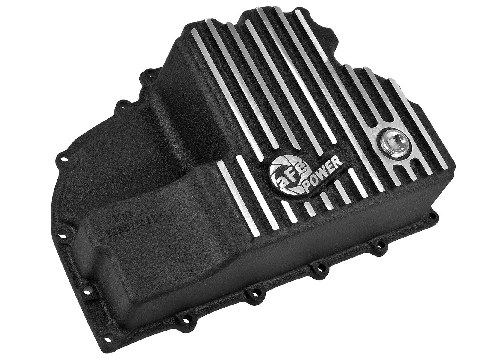Pro Series Engine Oil Pan Black w/ Machined Fins Dodge Ram 1500 EcoDiesel 14-18 V6-3.0L (td) aFe Power